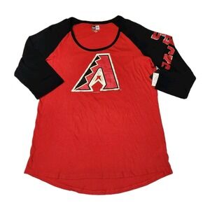 Arizona Diamondbacks Women's L/XL New Era Raglan Shirt NWT 2018 MLB